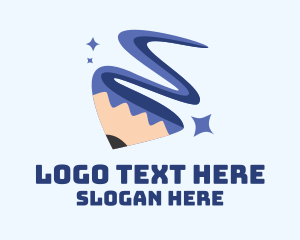 Blogging - Pencil Artist Paint logo design