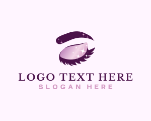 Lashes - Fashion Beauty Eyelash logo design