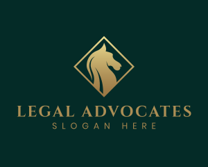 Luxury Stallion Horse logo design