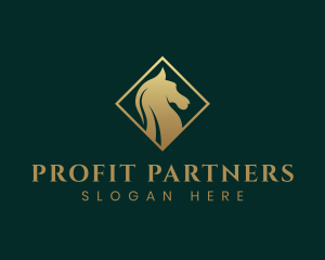 Luxury Stallion Horse logo design