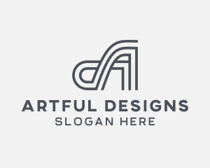 Architect Structure Builder Letter A logo design