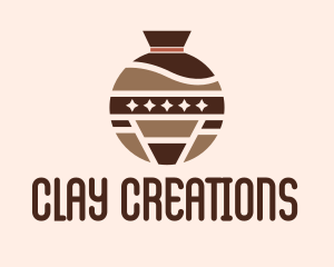 Pottery - Decorative Jar Furniture logo design