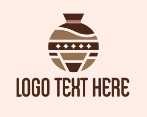 Pot - Decorative Jar Furniture logo design