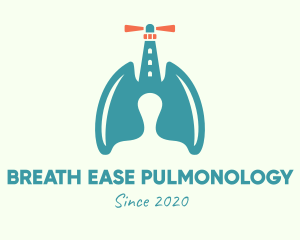 Pulmonology - Lung Lighthouse Beacon logo design