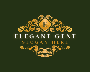 Elegant Ornament Floral logo design