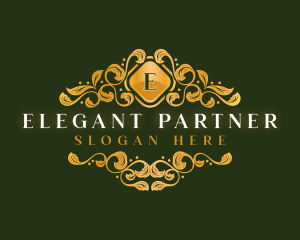 Elegant Ornament Floral logo design