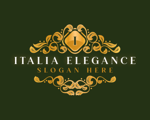 Elegant Ornament Floral logo design