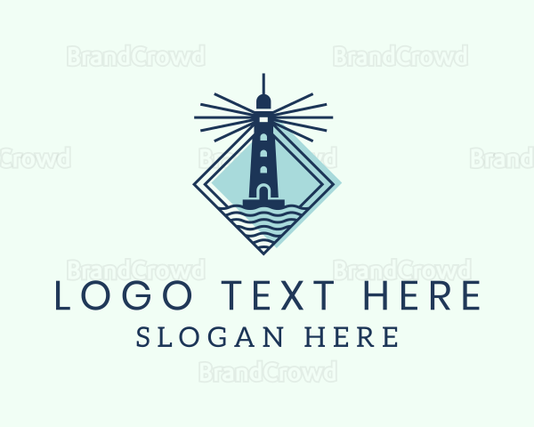 Nautical Lighthouse Ocean Logo