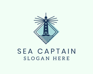 Nautical Lighthouse Ocean logo design