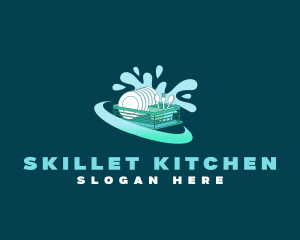 Dishwashing Kitchen Utensils logo design