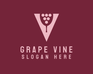 Grape - Abstract Grape Wine logo design