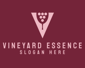 Abstract Grape Wine  logo design