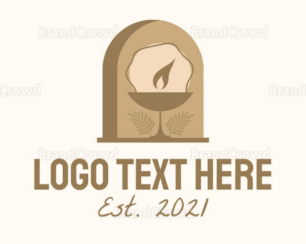 Brown Tomb Candlelight Logo