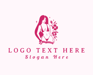 Adult - Sexy Woman Bathing Suit logo design
