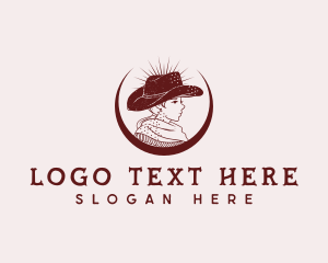 Ranch - Cowgirl Rodeo Ranch logo design