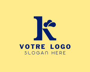 Chef Toque Letter K Logo
