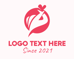 Caring - Hand Sign Chat logo design