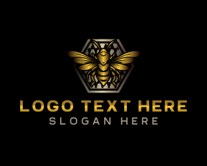 Wings - Bee Sting Hive logo design