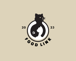 Cat Mother Kitten logo design