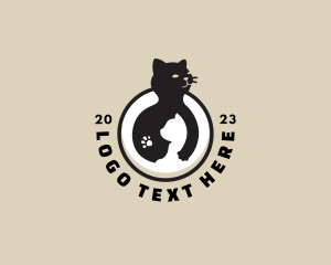 Care - Cat Mother Kitten logo design