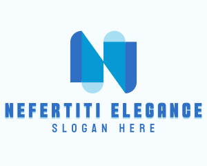 Professional Brand Letter N logo design