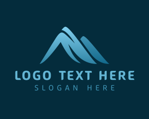 Terrain - Blue Mountain Terrain logo design