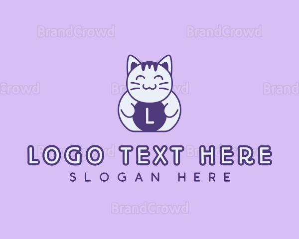 Pet Kitty Cat Logo