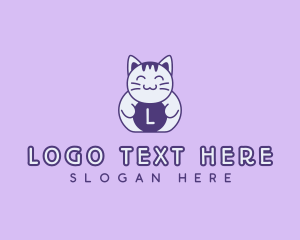 Cute - Pet Kitty Cat logo design