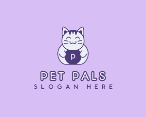 Pet Kitty Cat logo design