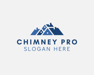 House Chimney Roofing logo design