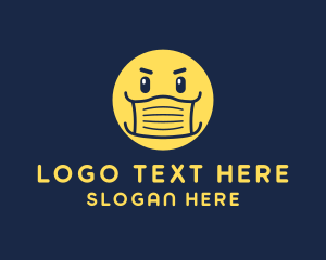 Smiley - Face Mask Emoticon logo design