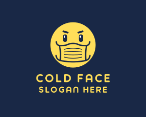 Face Mask Emoticon logo design
