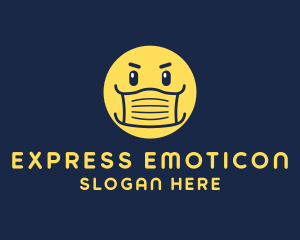 Emoticon - Face Mask Emoticon logo design
