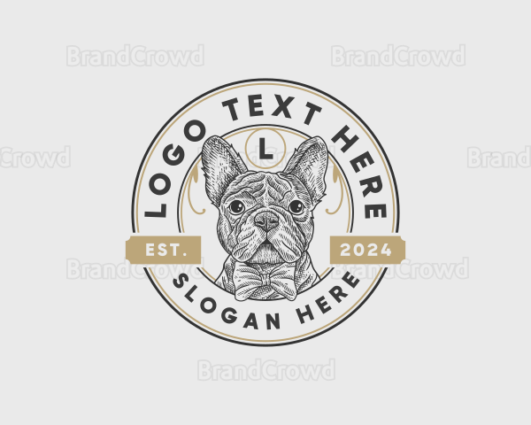 Dog Bulldog Pet Logo