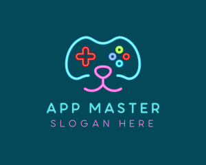 Apps - Gaming Dog Face logo design