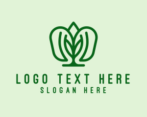Herbs - Natural Leaf Crest logo design