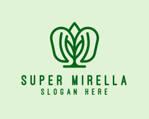 Natural Leaf Crest Logo