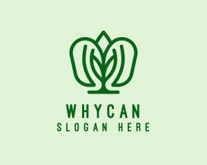 Natural Leaf Crest Logo