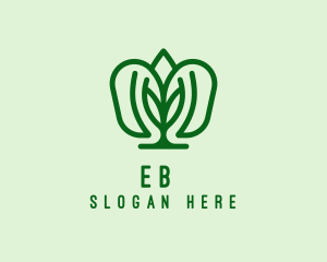 Vegetarian - Natural Leaf Crest logo design