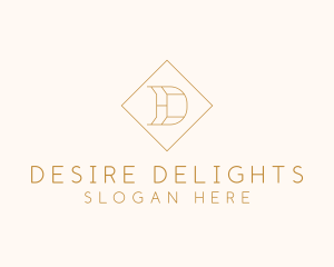 Luxury Diamond Letter D logo design