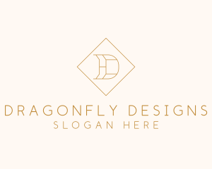 Luxury Diamond Letter D logo design