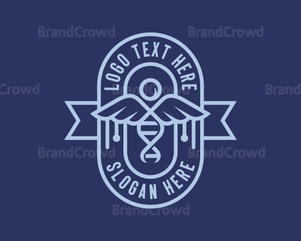 Medical Caduceus Genetics Logo