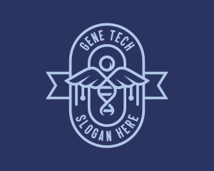 Medical Caduceus Genetics  logo design