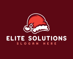 Christmas Santa Hat Logo
