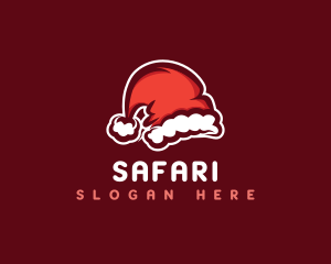 Christmas Santa Hat Logo