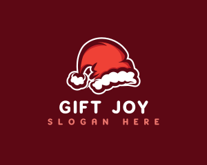 Christmas Santa Hat logo design