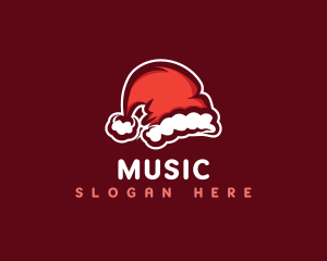 Santa Claus - Christmas Santa Hat logo design