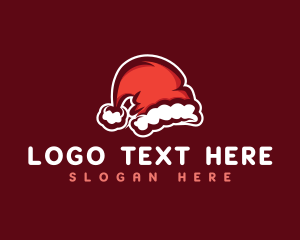 Gift Shop - Christmas Santa Hat logo design