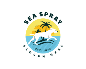 Beach Dog Resort logo design