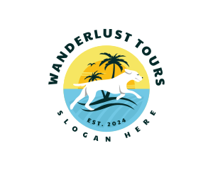 Beach Dog Resort logo design